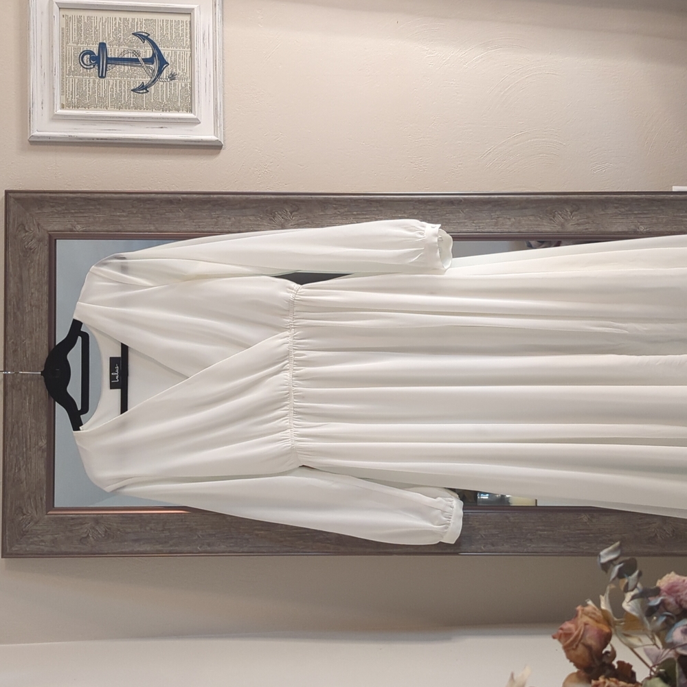 Lulus floor length long sleeve maxi dress